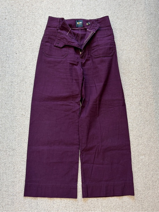 Anthropologie Pants - Maeve Anthropologie Colette Deep Purple Wide Leg Pants Size 28